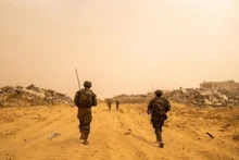 Israeli troops are deployed in the Gaza Strip. (Photo: Xinhua)