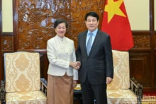 State President Luong Cuong receives outgoing Cambodian Ambassador to Viet Nam Chea Kimtha in Ha Noi on December 29, 2025. (Photo: Thuy Nguyen)
