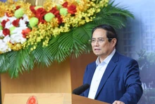 PM Pham Minh Chinh speaks at the conference. (Photo: Tran Hai)