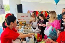 The Vietnamese booth at the 2025 International Food and Culture Bazaar. (Photo: The Courtesy of the Vietnamese Embassy in Brazil) 