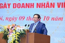 PM Pham Minh Chinh speaks at the meeting. (Photo: Tran Hai)