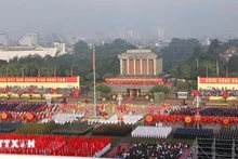 The grand ceremony marking the 80th anniversary of the August Revolution and National Day in Ba Dinh Square. (Photo: VNA)
