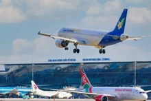 Aircraft at Noi Bai International Airport.