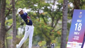 Golfer Le Khanh Hung (Photo: VNA)