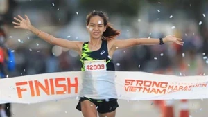 Vietnamese champion Hoang Thi Ngoc Hoa (Photo: VNA)
