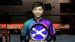 Vietnamese cueist Duong Quoc Hoang has won the Scottish Open Pool 9-ball Championship 2024 in Scotland, the UK. (Photo: znews.vn)