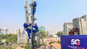 5G broadcasting stations of MobiFone installed.