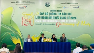 At the press conference on the 2024 International Food Festival. (Photo: KIM LINH) 
