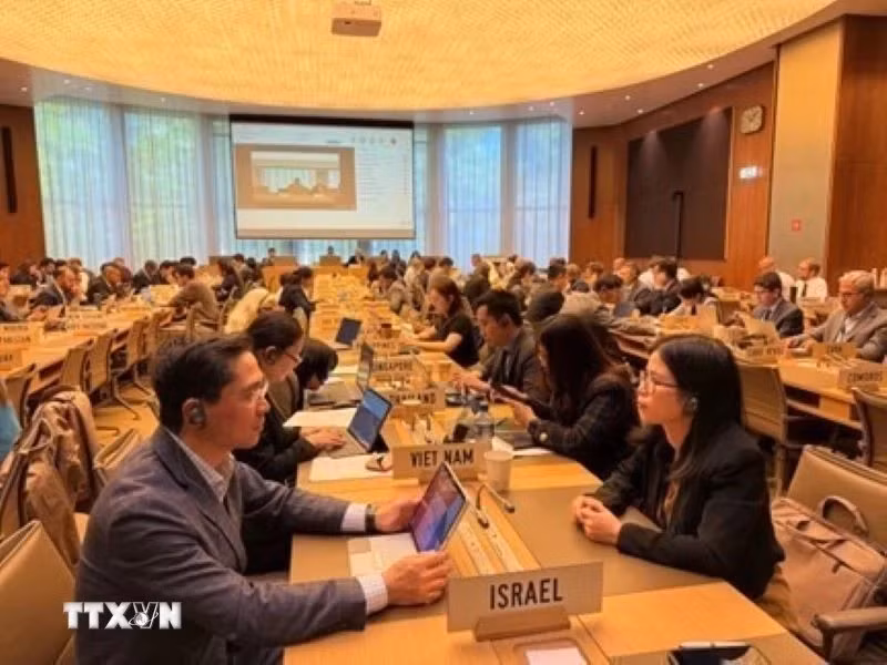 At a WTO committee's meeting (Photo: VNA)