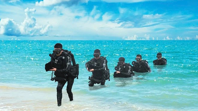 Naval Special Forces in a Training Session