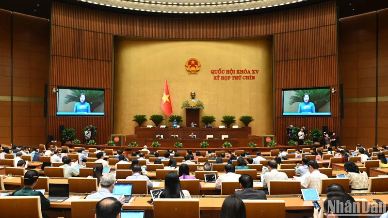 9th Session, 15th National Assembly. (Photo: BUI GIANG)
