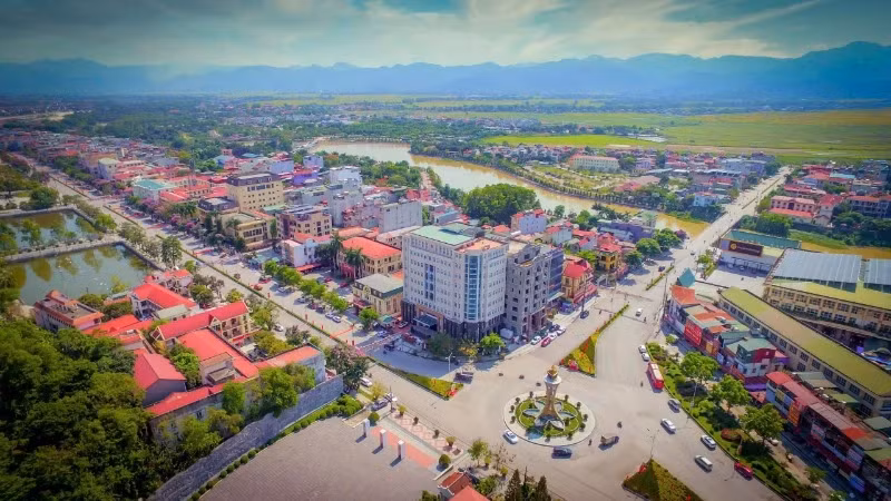 A corner of Dien Bien Phu City centre today. (Photo: LE LAN)
