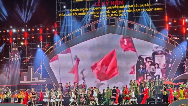An art performance at the ceremony.