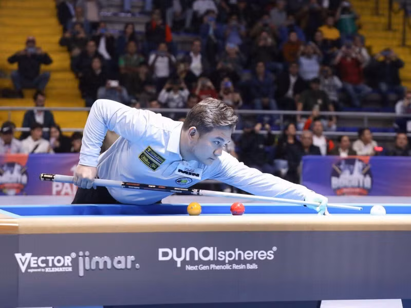 Tran Thanh Luc wins 3-cushion carom World Cup in Bogota, Colombia. (Photo: The Billiards)