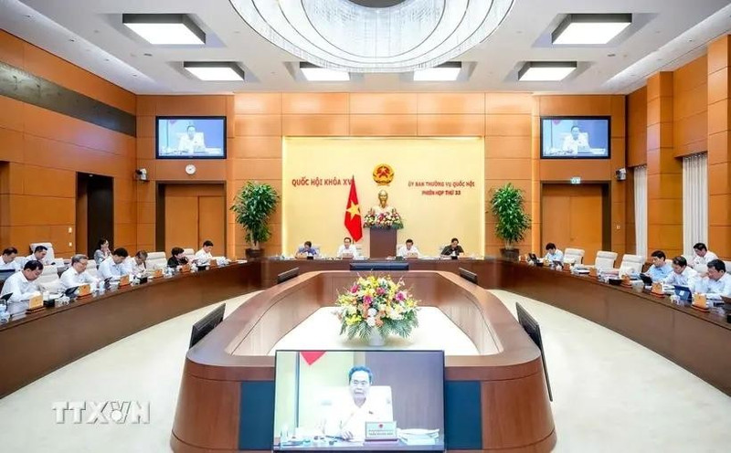 At the NA Standing Committee's 33rd session on May 14. (Photo: VNA)