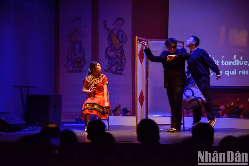 An art performance at the event