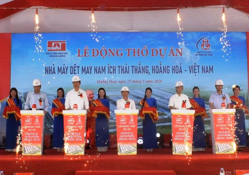 At the groundbreaking ceremony