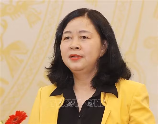 Bui Thi Minh Hoai, Secretary of the Party Central Committee and head of the Party Central Committee's Mass Mobilisation Commission (Photo: VNA)