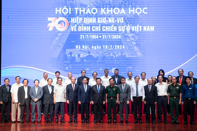 Delegates pose for a group photo at the event.