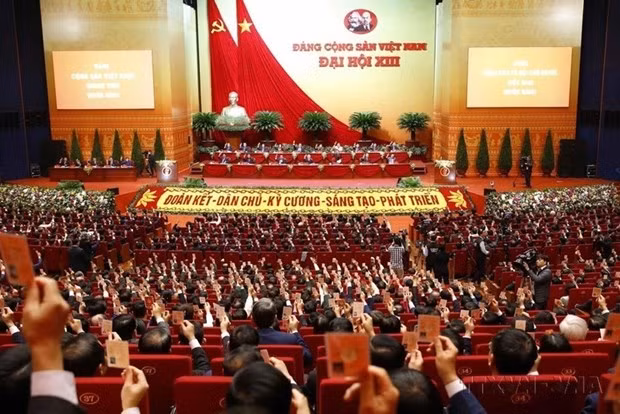The 13th National Congress of the Communist Party of Vietnam, which took place in Hanoi from January 25 to February 1, 2021. (Photo: VNA)