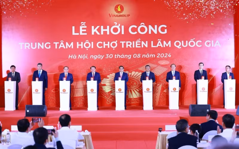 At the groundbreaking ceremony (Photo: VNA)