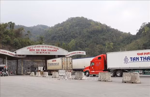 A corner of Tan Thanh Border Gate in Lang Son province (Photo: VNA)