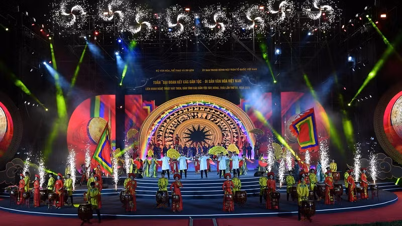 At the opening ceremony (Photo: THANH HA)