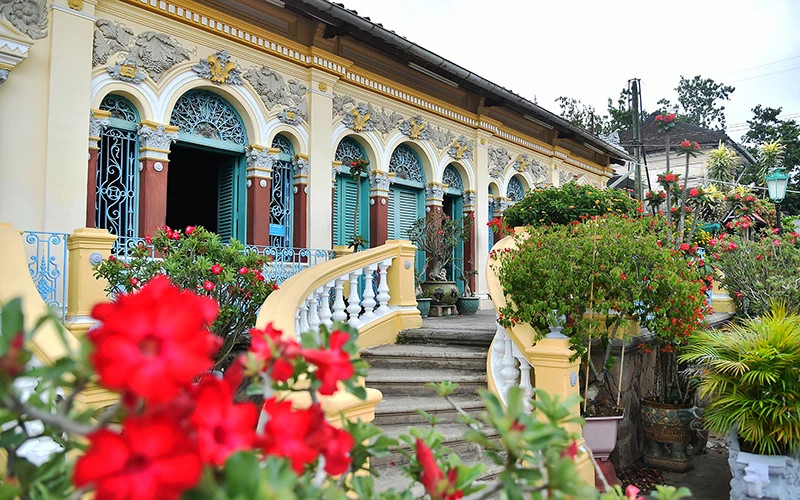 The French architectural beauty of Binh Thuy Old House, Can Tho City. (Photo: MY HA)