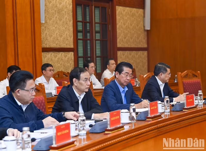 The delegates attend the meeting.