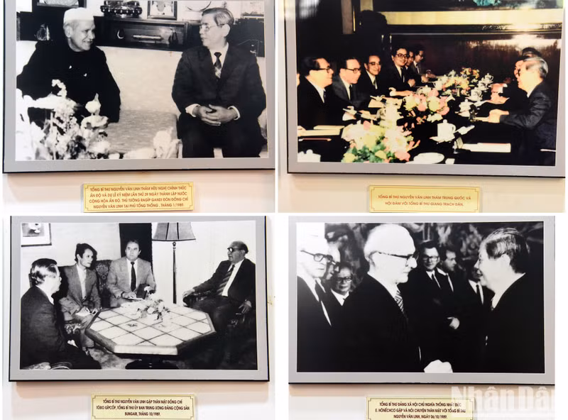 In the memorial area, there are many precious documentary photos recording the journey of revolutionary activities during the years of resistance, in the renewal of the country. In the memorial area, there are many precious documentary photos recording the journey of revolutionary activities during the years of resistance, in the renewal of the country.