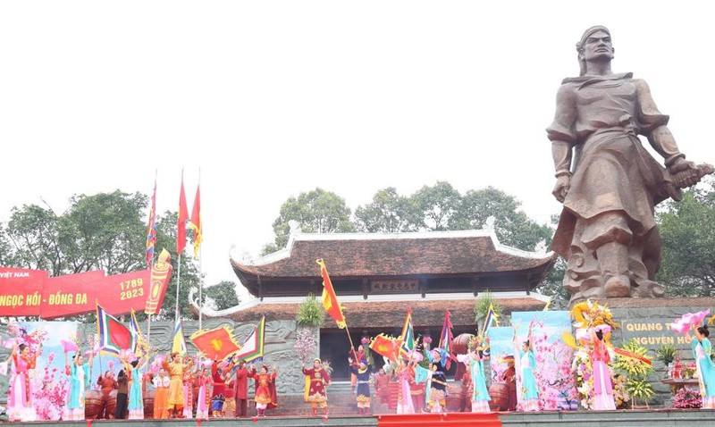 At the festival in Hanoi