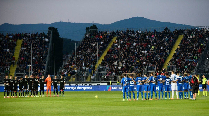 General view during a minutes silence before the match for the victims of the floods in Emilia-Romagna - Serie A - Empoli v Juventus - Stadio Carlo Castellani, Empoli, Italy - May 22, 2023. (Photo: Reuters)