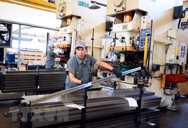 At a foreign-invested factory in Giang Dien IZ in Dong Nai (Photo: VNA)