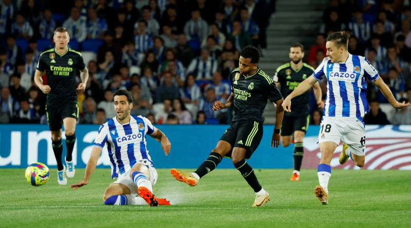 Real Madrid's Rodrygo in action - LaLiga - Real Sociedad v Real Madrid - Reale Arena, San Sebastian, Spain - May 2, 2023. (Photo: Reuters)