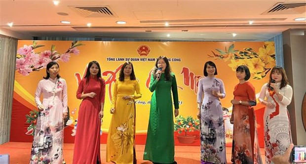 An art performance at the event. (Photo: VNA)