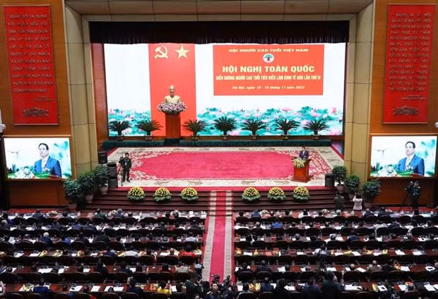 Prime Minister Pham Minh Chinh addresses the conference. (Photo: VNA)