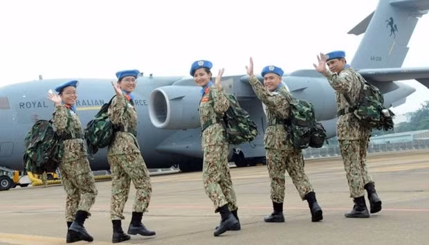Vietnamese peacekeepers (Photo: VNA)