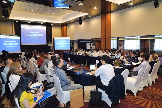 A function to kick off “Cross-border Tuberculosis Control Along the Vietnam and Cambodia Border-Phase 2” being held in HCM City on May 19. (Photo courtesy of IOM Vietnam)