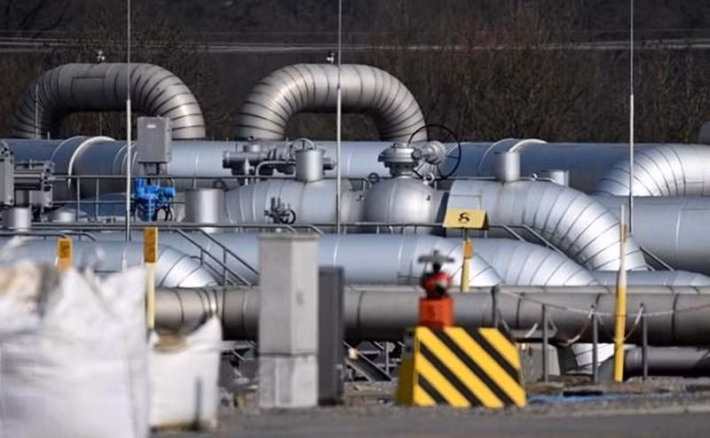 Gas pipelines at a gas station in Werne, western Germany. (Photo: AFP/VNA)