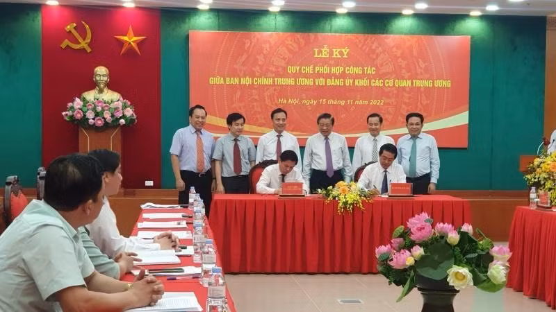 At the signing ceremony