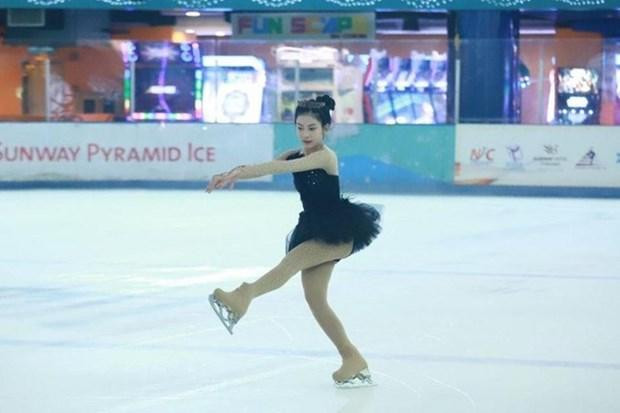 A figure skater of Vietnam (Photo: VOV)