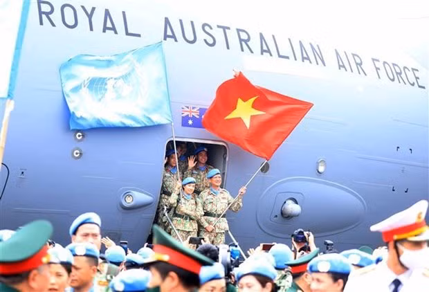 Vietnam has recorded an impressive percentage of women in UN peacekeeping operations. (Photo: VNA)