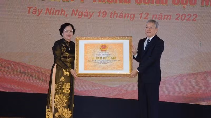 At the handover ceremony