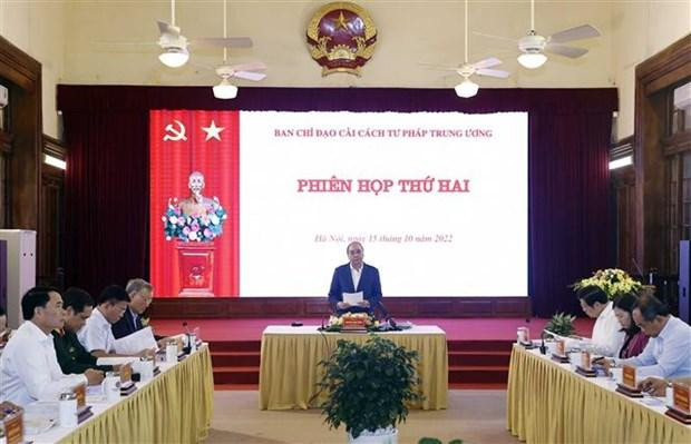 President Nguyen Xuan Phuc addresses the meeting (Photo: VNA)