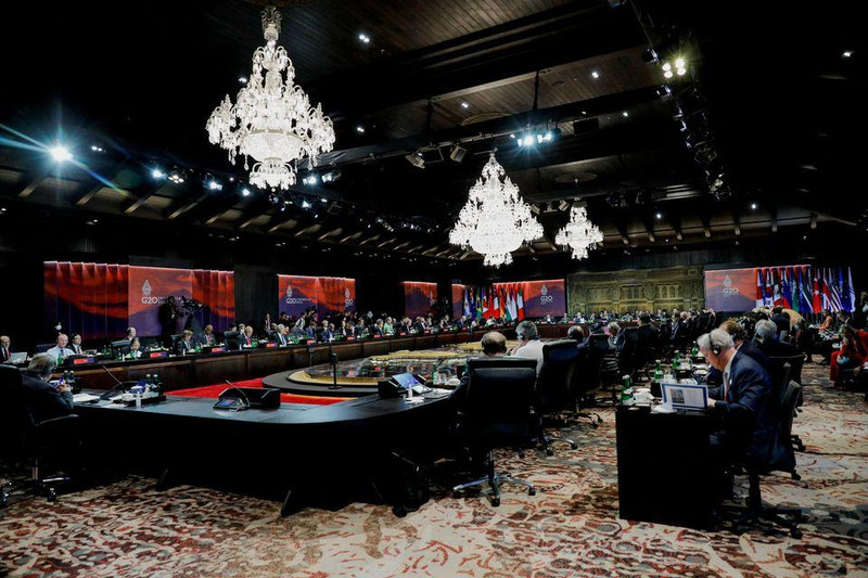 A general view of the room during a session at the G20 Leaders' Summit, in Nusa Dua, Bali, Indonesia, November 16, 2022. (Photo: Reuters)