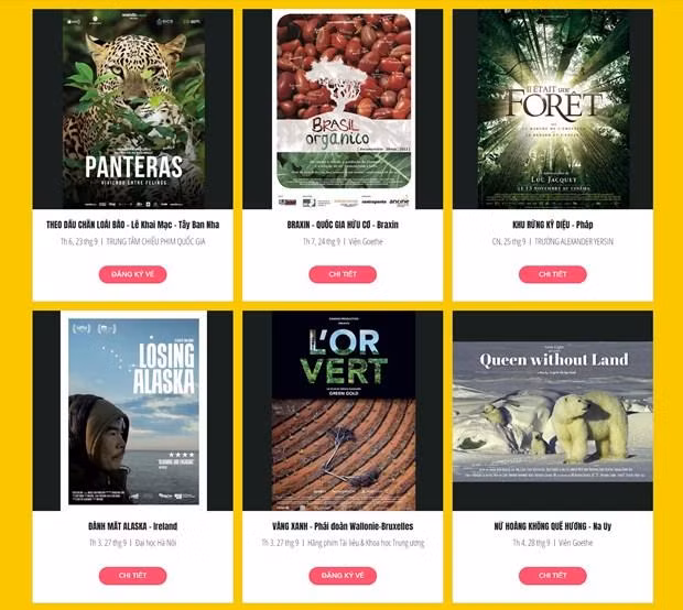 Some film titles will be screened in Hanoi. (Photo: NatureFilmFestival.vn)