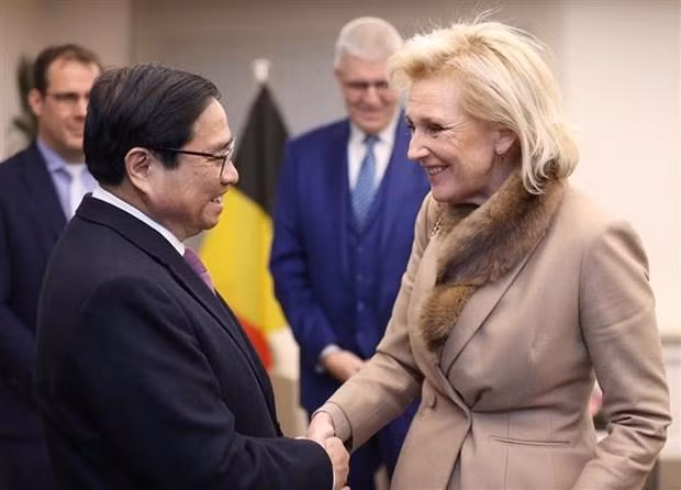 PM Pham Minh Chinh meets with Princess Astrid of Belgium on December 15. (Photo: VNA)