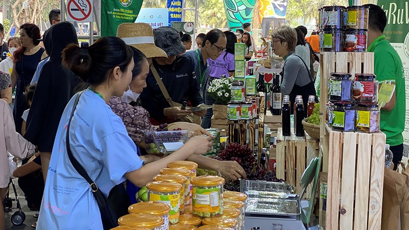 Visitors at the festival