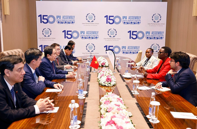 Top legislator meets with IPU President in Uzbekistan ảnh 1 Top legislator meets with IPU President in Uzbekistan ảnh 1