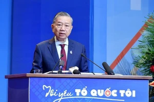 General Secretary To Lam speaks at the 9th National Congress of the Vietnam Youth Union. Photo: VGP